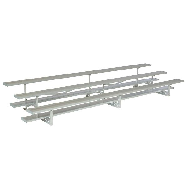 National Rec 3 Row Standard Aluminum Bleacher