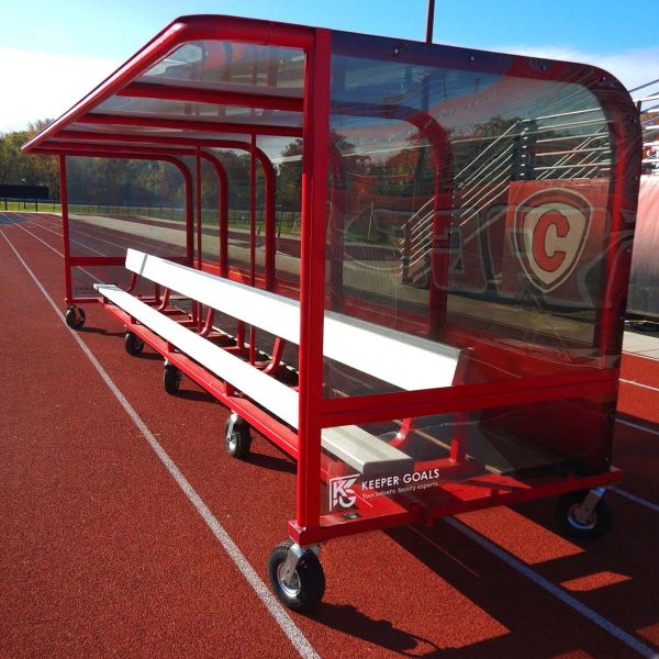 Keeper Goals Box-Style Team Shelter w/ Bench