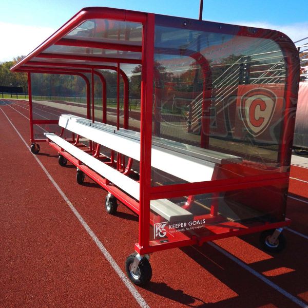 Keeper Goals Box-Style Team Shelter w/ Bench & Shelf