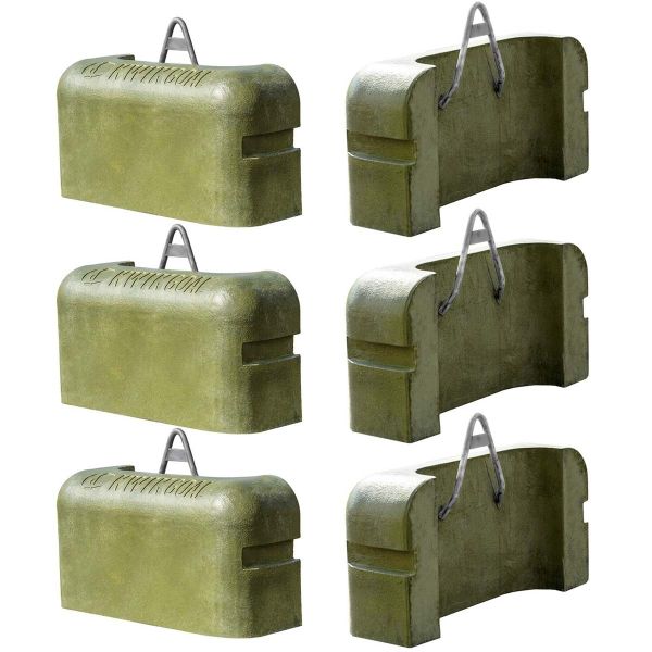 Kwik Goal Anchor Weights for Wheeled Portable Shelters 10B4606, 6/Set