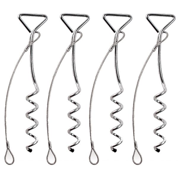 Kwik Goal set/4 Portable Soccer Goal Auger Anchors, 10B1101