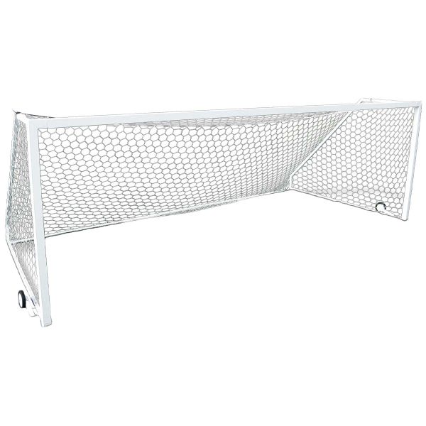 First Team 8'x24' Golden Goal 44 Soccer Goals w/ Wheels (pair)