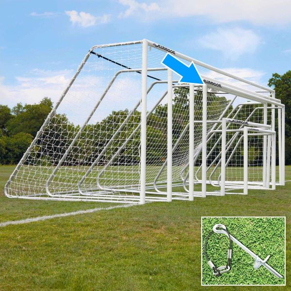Alumagoal 6.5'x12' Classic Round Club Soccer Goals (pair)