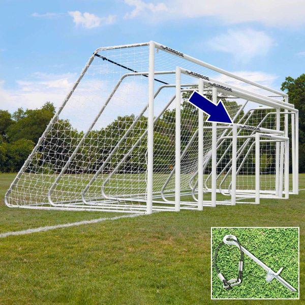 Alumagoal 4.5'x9' Classic Round Club Soccer Goals (pair)