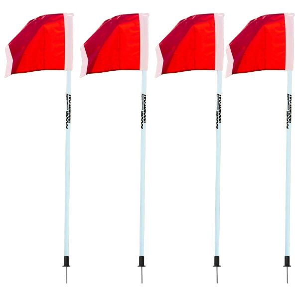 Soccer Innovations Corner Flags w/ Metal Spike, set/4