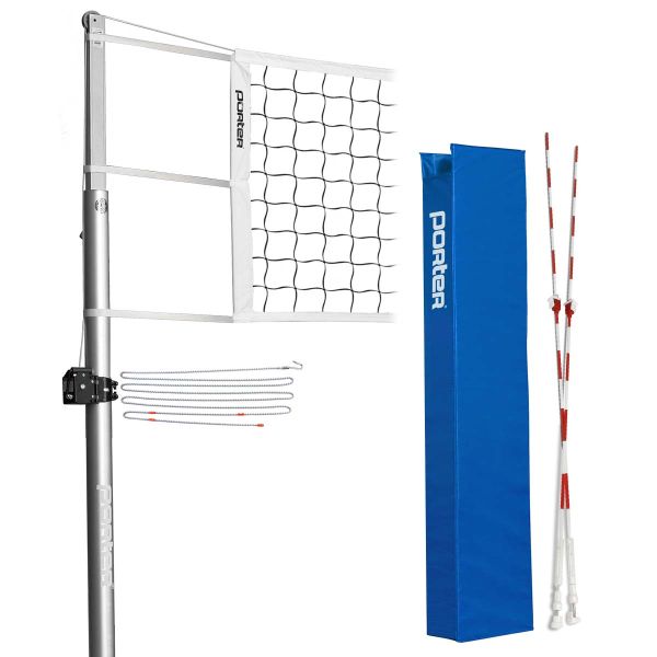 Porter Powr Line Competition Package Volleyball Net System