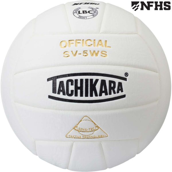 Tachikara SV-5WS NFHS Composite Game Volleyball, WHITE
