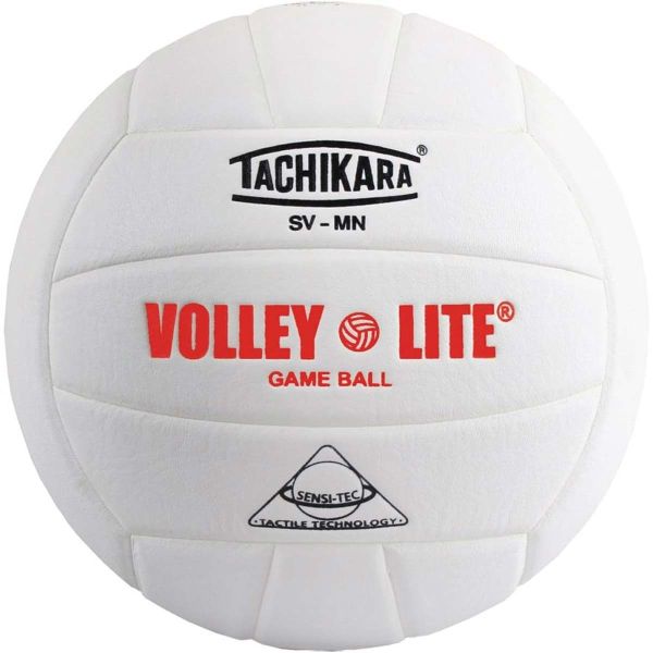 Tachikara SV-MN Volley-Lite Training Volleyball, WHITE