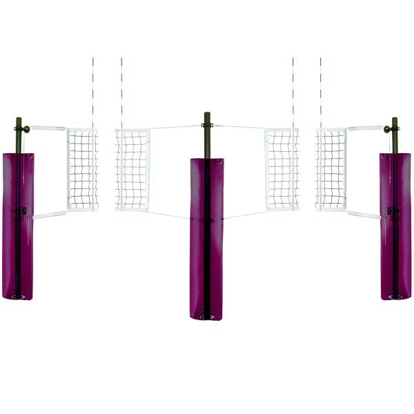 First Team Stellar 3-1/2" 2 Court Volleyball Net System