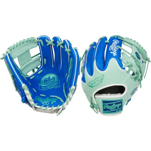 Rawlings 11.5" Pro Preferred Pro I-Web Royal/Mint Baseball Glove