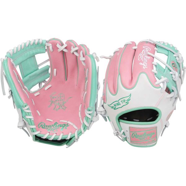 Rawlings 11.5" Heart of the Hide Pro I-Web Pink/White/Mint Baseball Glove