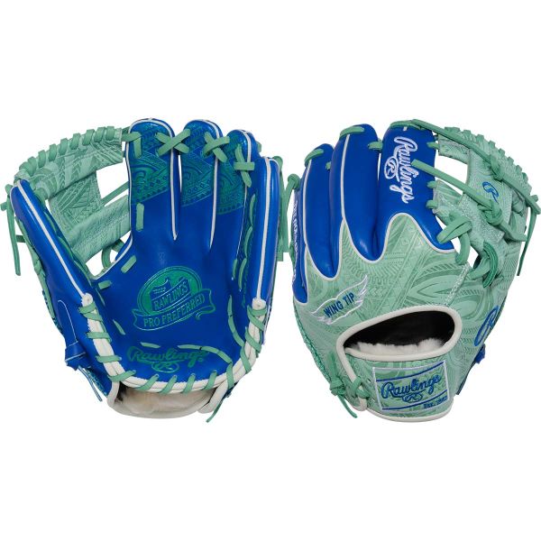 Rawlings 11.5" Pro Preferred Royal/Mint Embossed Pro I-Web Baseball Glove