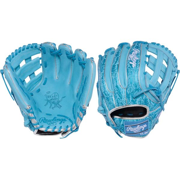 Rawlings 11.75" Heart of the Hide Pro H-Web Columbia Blue Fastpitch Softball Glove