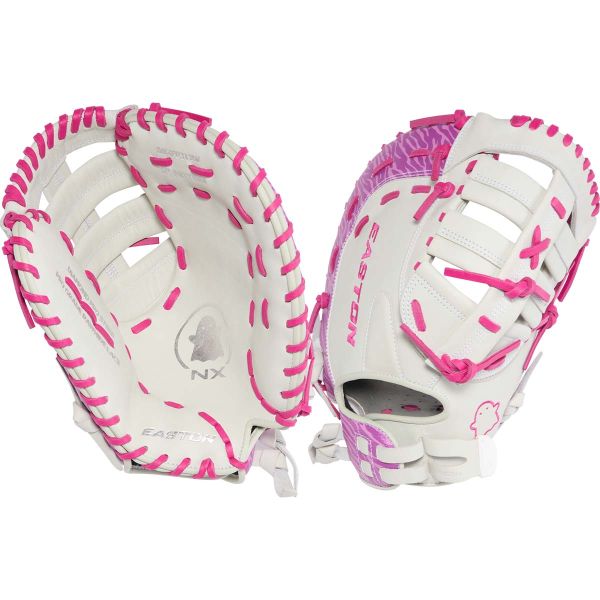 Easton 13" Ghost NX White/Pink Fastpitch Softball First Base Mitt