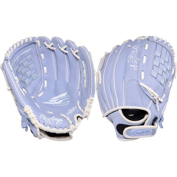 Rawlings 11" Youth Sure Catch Basket Web Periwinkle/White Fastpitch Softball Glove