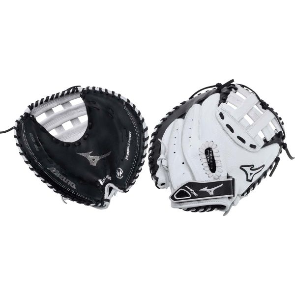 Mizuno 32.5" Prospect Select White Fastpitch Softball Catcher's Mitt