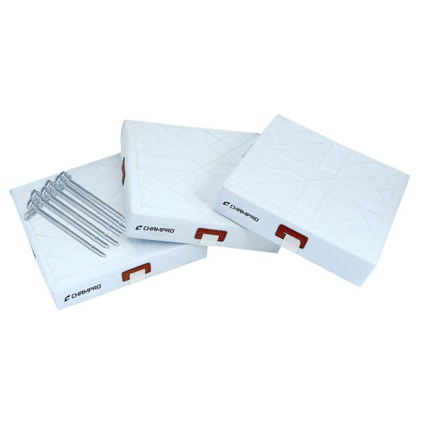 Champro 15" Quilted PVC Foam Spike-Down Bases, Set/3