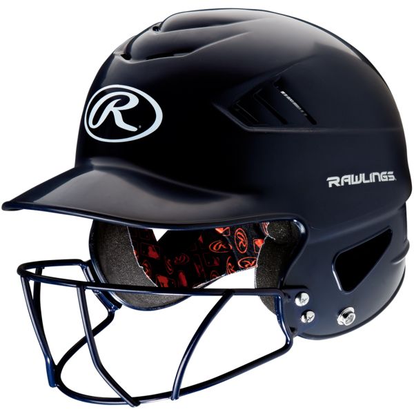 Rawlings Coolflo Batting Helmet with BB/SB Facemask, RCFHFG