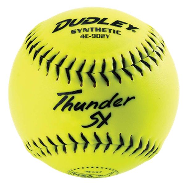 Dudley 11", 4E902Y Thunder 44/400 ZN NSA ICON Synthetic Slowpitch Softballs, dz