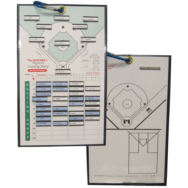 Coaches 9"x14" Magnetic Baseball/Softball Coaching Board