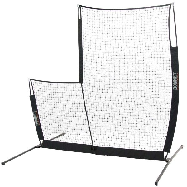 BOWNET Elite 8'x8' Pop-Up Baseball Protective L-Screen