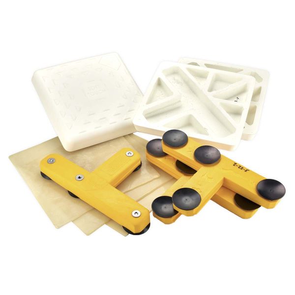 Soft Touch 14" Indoor Throw Down Bases w/ Mounting Tees, Set/3