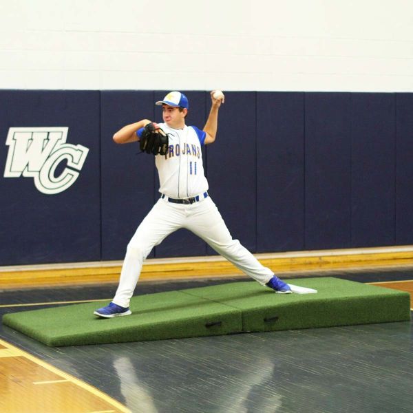 Proper Pitch 9'6"Lx5'4"Wx10"H Fold'n Roll Indoor Mound, Green