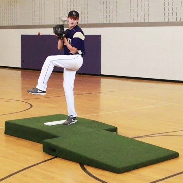 Proper Pitch 9'6"Lx5'4"Wx10"H Two-Piece Professional Mound, Green