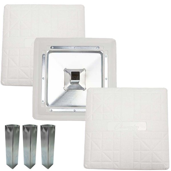 Champion 15" Hollywood-Style Pro-Style Bases & Anchors w/ Welded Stanchion, Set/3