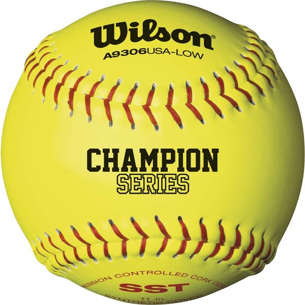 Wilson 11", 47/300 USA Synthetic Fastpitch Softballs, WTA9306BASA-LOW, dz