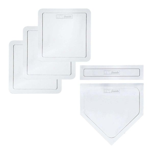 Franklin 12.25" MLB Rubber Throw-Down Bases, Set/5
