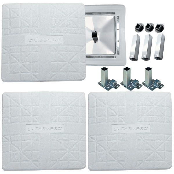 Champro 18" Pro-Style Bases & Anchors, Set/3