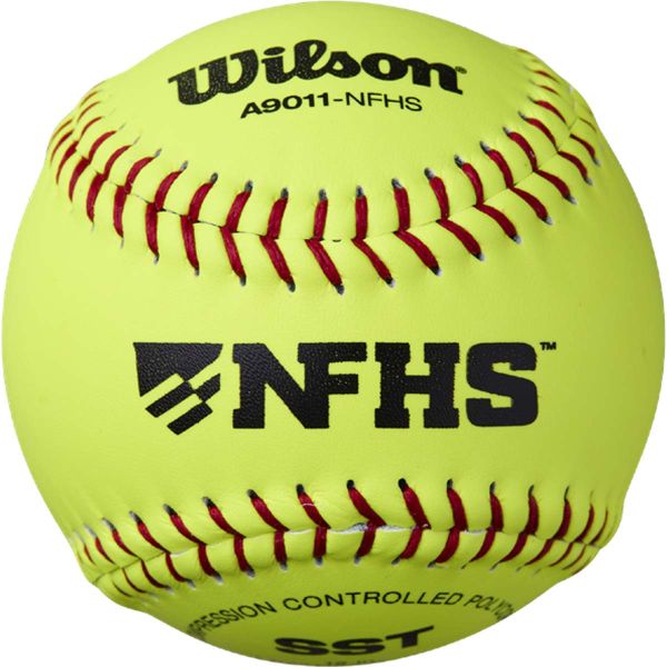 Wilson 12" A9011 47/375 NFHS Leather Fastpitch Softballs, dz