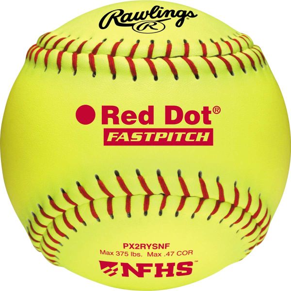 Rawlings 12" PX2RYSNF 47/375 NFHS Synthetic Fastpitch Softballs, dz