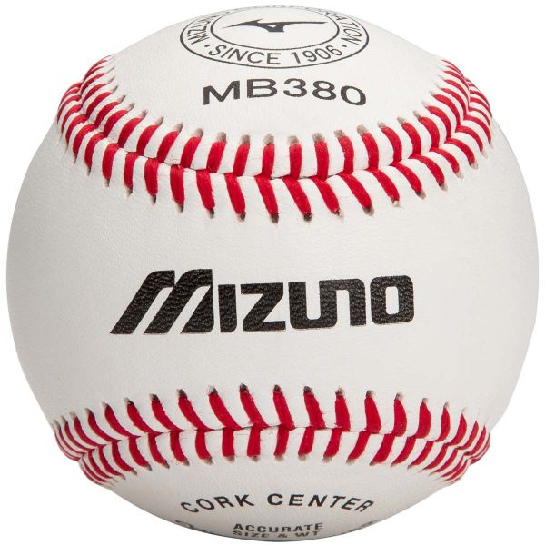 Mizuno MB380 Raised Seam Baseballs, dz