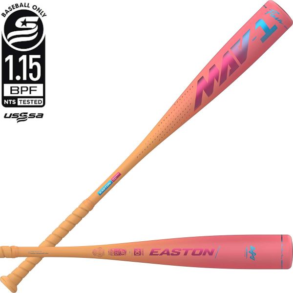 Easton | MAV1 Baseballschläger | USSSA | -10 | 2 3/4 Zoll Schaft | 71,1 cm