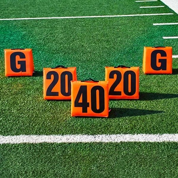 Athletic Connection set/5 Solid Flag Football Sideline Markers
