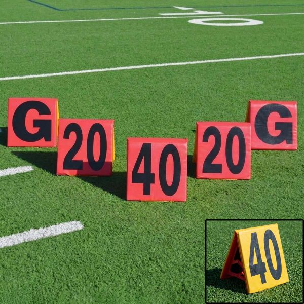 Pro Down set/5 Day/Night Flag Football Sideline Markers