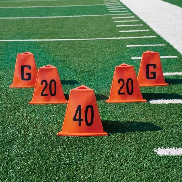 Athletic Connection set/5 Stackable Flag Football Sideline Markers