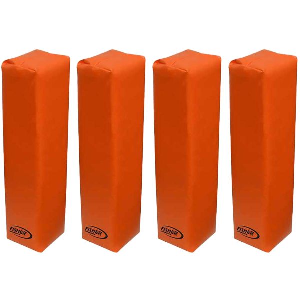 Fisher 4/set Weighted 2.5lb Football End Zone Pylons