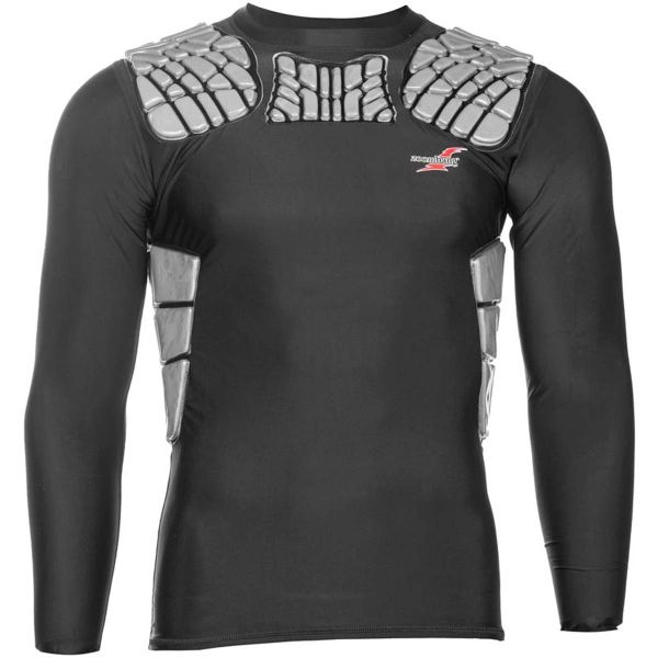 Zoombang Long Sleeve High Impact Shock Absorbing Padded Goalie Shirt