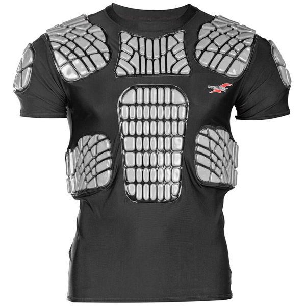 Zoombang Short Sleeve High Impact Shock Absorbing Padded Rec Player Shirt