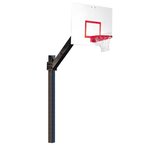 Bison Ultimate 6'' Square Basketball Hoop w/ 42''x60'' Steel Rectangular Backboard