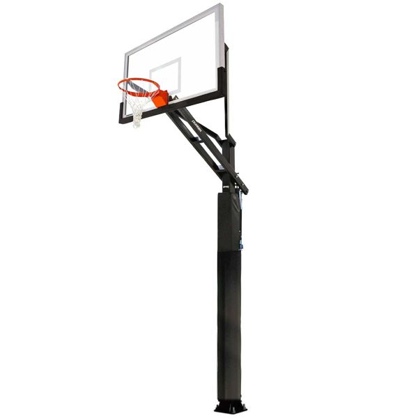 Porter Big Shot Pro 6" Square Adjustable Basketball Hoop w/ 42"x72" Glass Rectangular Backboard
