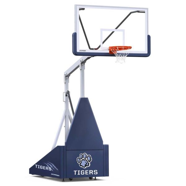 Porter 735 Competition Portable Basketball Hoop w/ 42"x72" Glass Rectangular Backboard