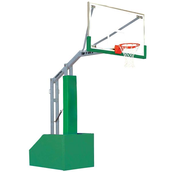 Bison T-Rex Coastal 4" Portable Basketball Hoop w/ 42"x72" Rectangular Backboard