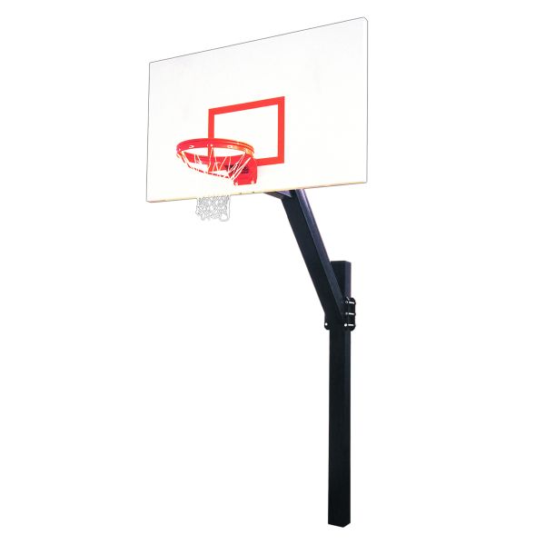 First Team Legend Excel 6" Square Basketball Hoop w/ 42"x72" Steel Rectangular Backboard
