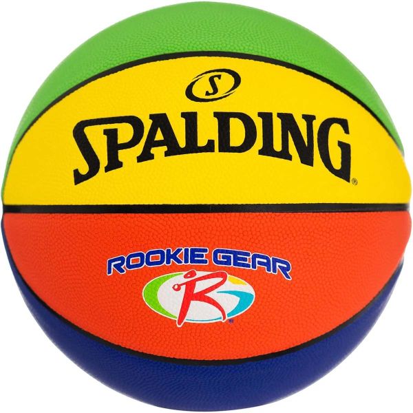 Spalding 27.5" (Size 5) Rookie Gear Youth Basketball, Multi-Color