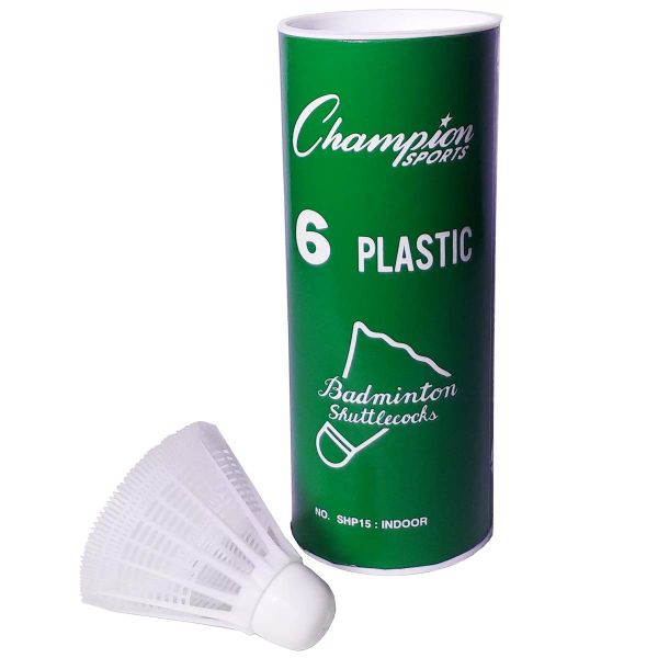 Champion 6/pack Indoor Plastic Shuttlecocks