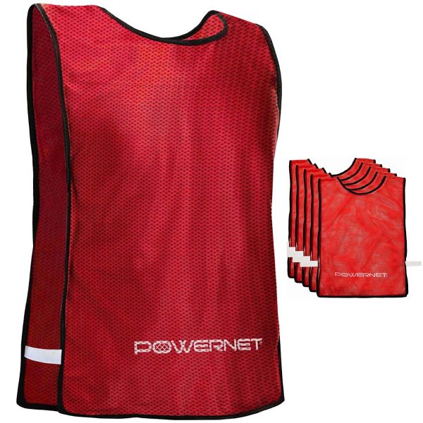 PowerNet Training Mesh Pinnies, 6pk